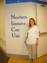 The newborn intensive care unit in the St. Louis Children's Hospital where Jen was after she was born.