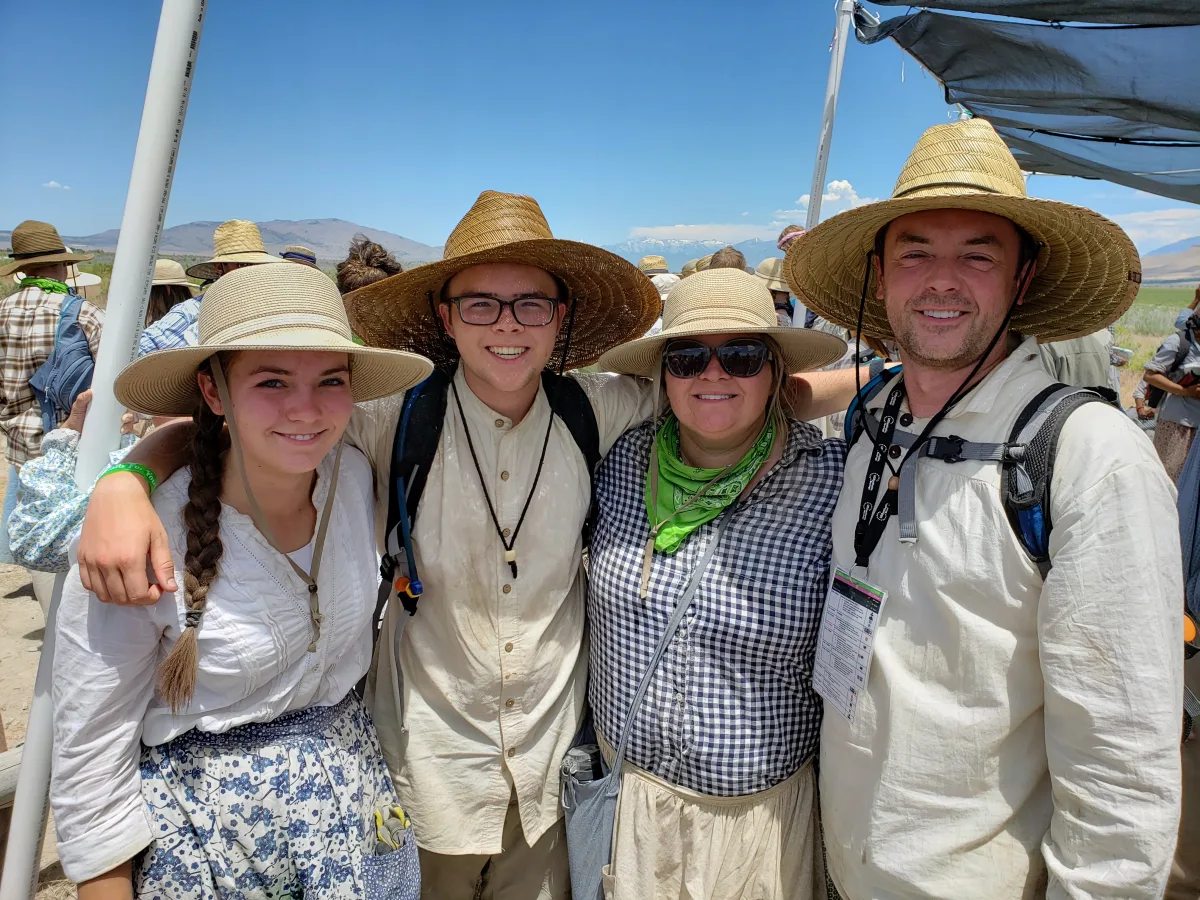 Handcart trek at Mosida, Utah in 2019
